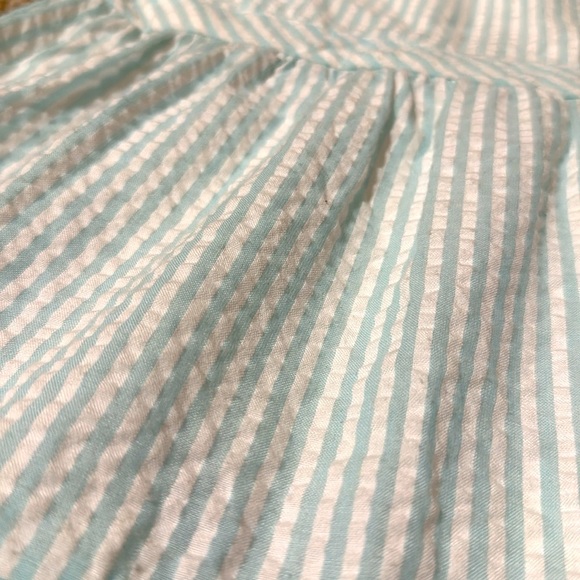 BB Dakota Light Blue and White Striped Sundress - Picture 4 of 9